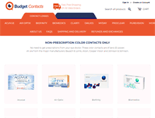 Tablet Screenshot of budgetcontacts.com